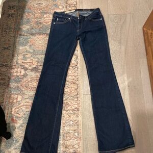 Dark denim jeans